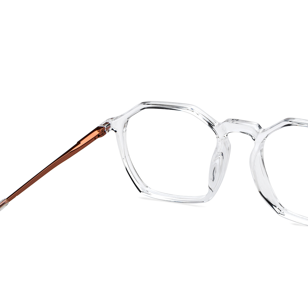 Lenskart Air Online Crystal Transparent Full Rim Geometric right side