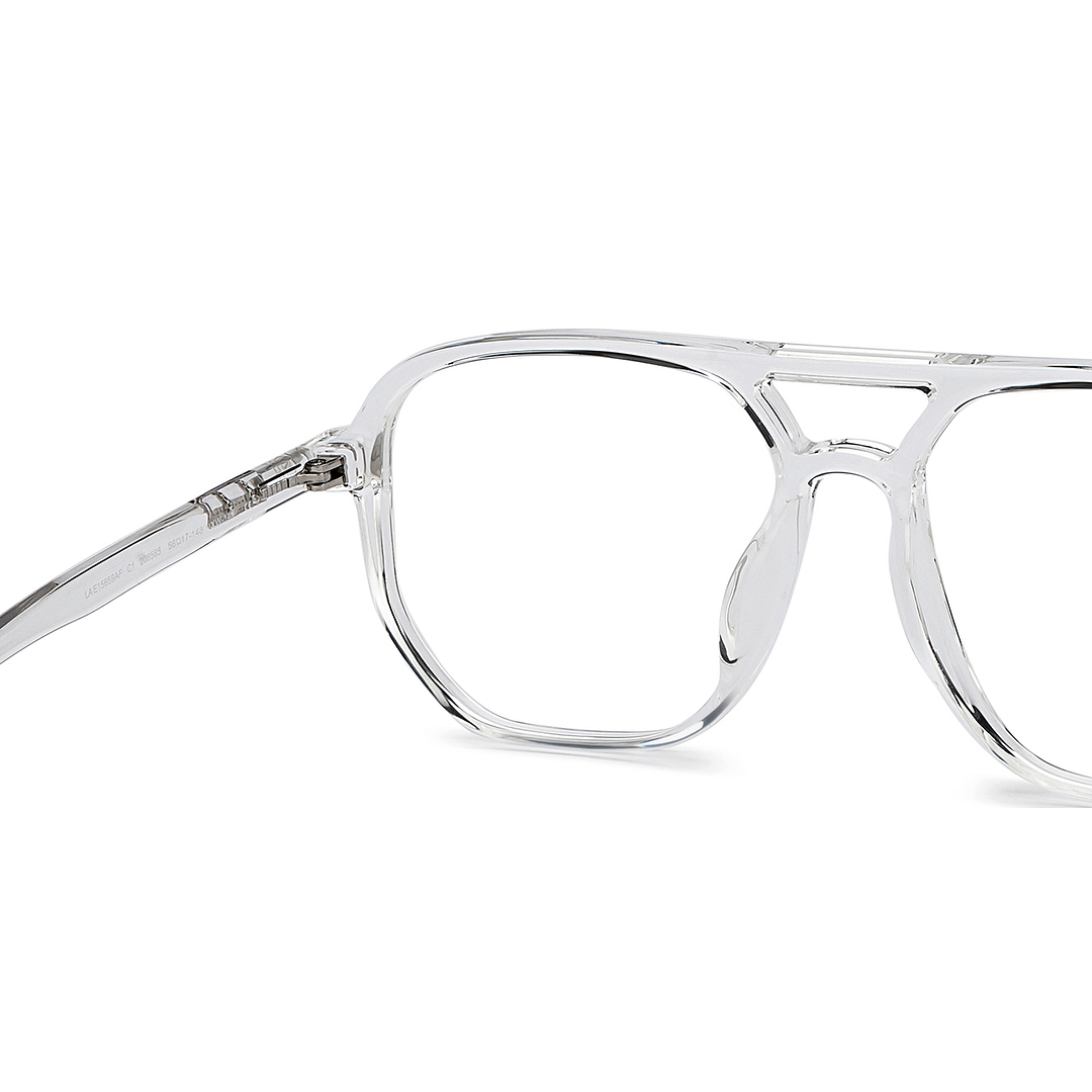 Lenskart Air Crystal Transparent Full Rim Aviator right side