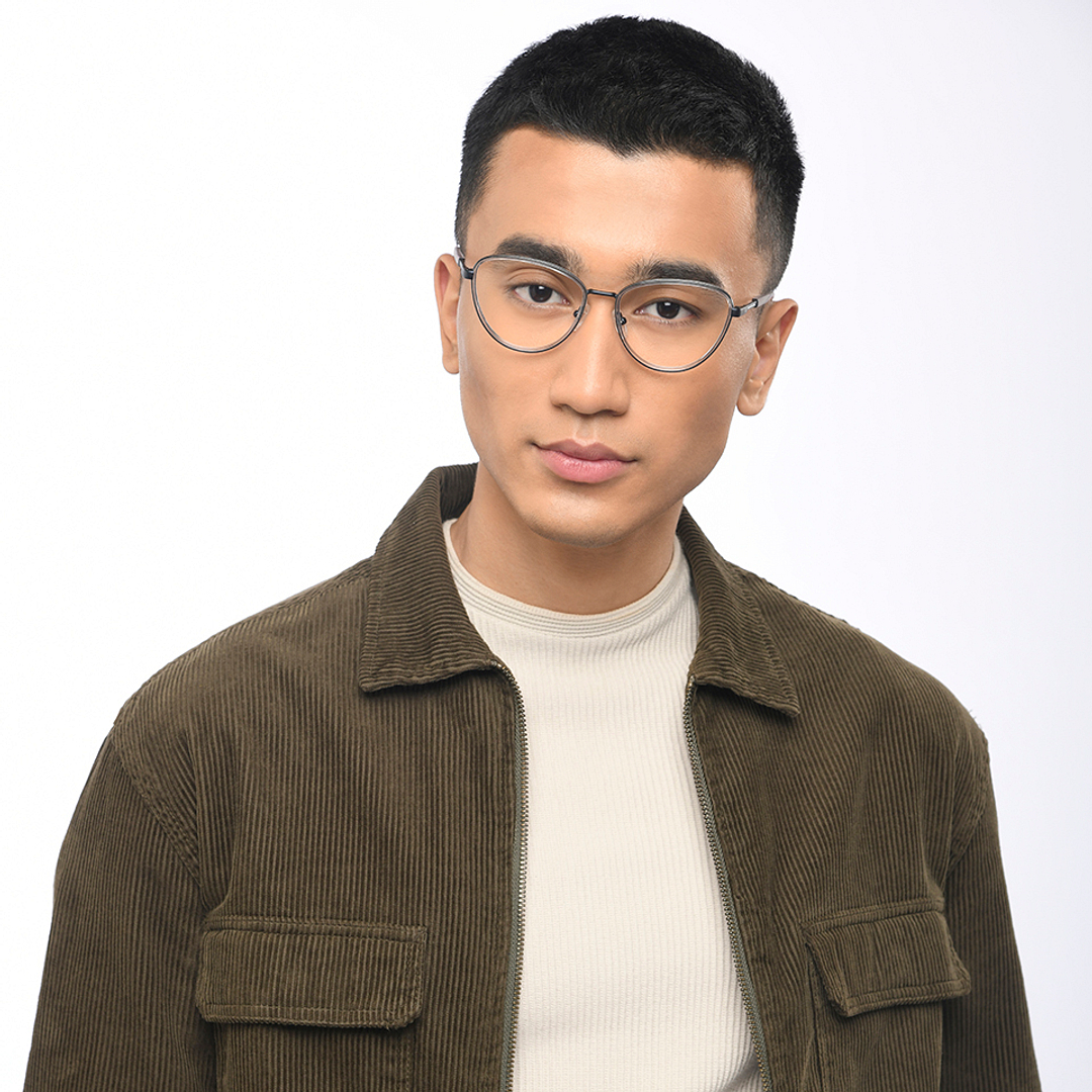 Lenskart Studio Online Crystal Transparent Full Rim Cat Eye right side