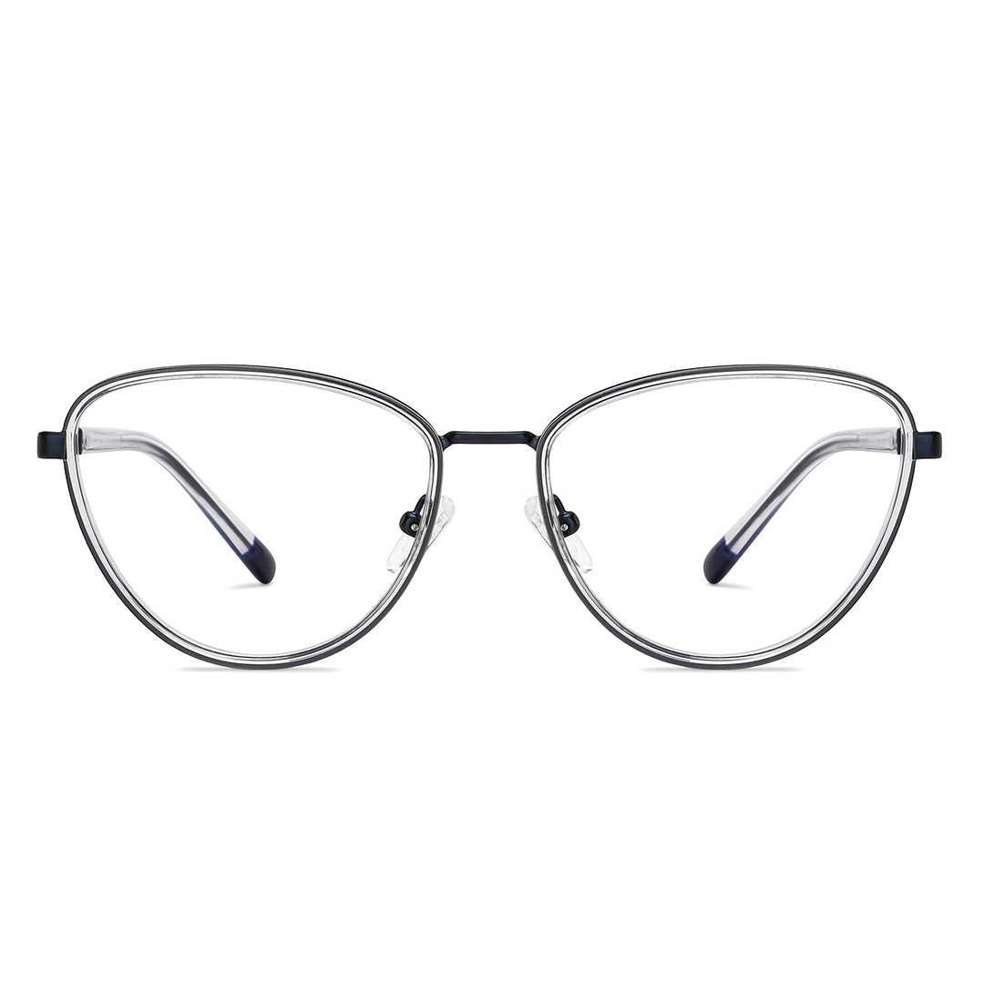 Lenskart Studio Online Crystal Transparent Full Rim Cat Eye left side