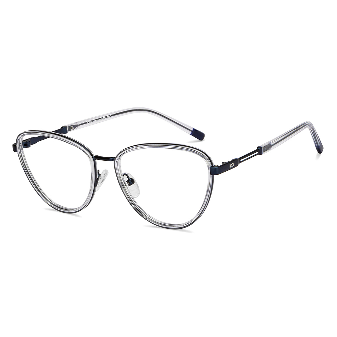 Lenskart Studio Online Crystal Transparent Full Rim Cat Eye right side