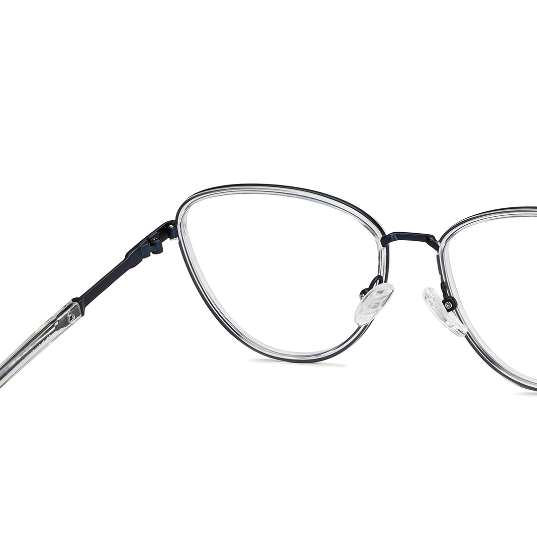 Lenskart Studio Online Crystal Transparent Full Rim Cat Eye right side