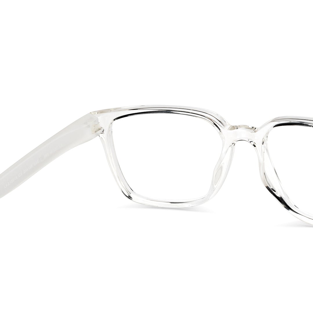 Lenskart Air Crystal Transparent Full Rim Square right side