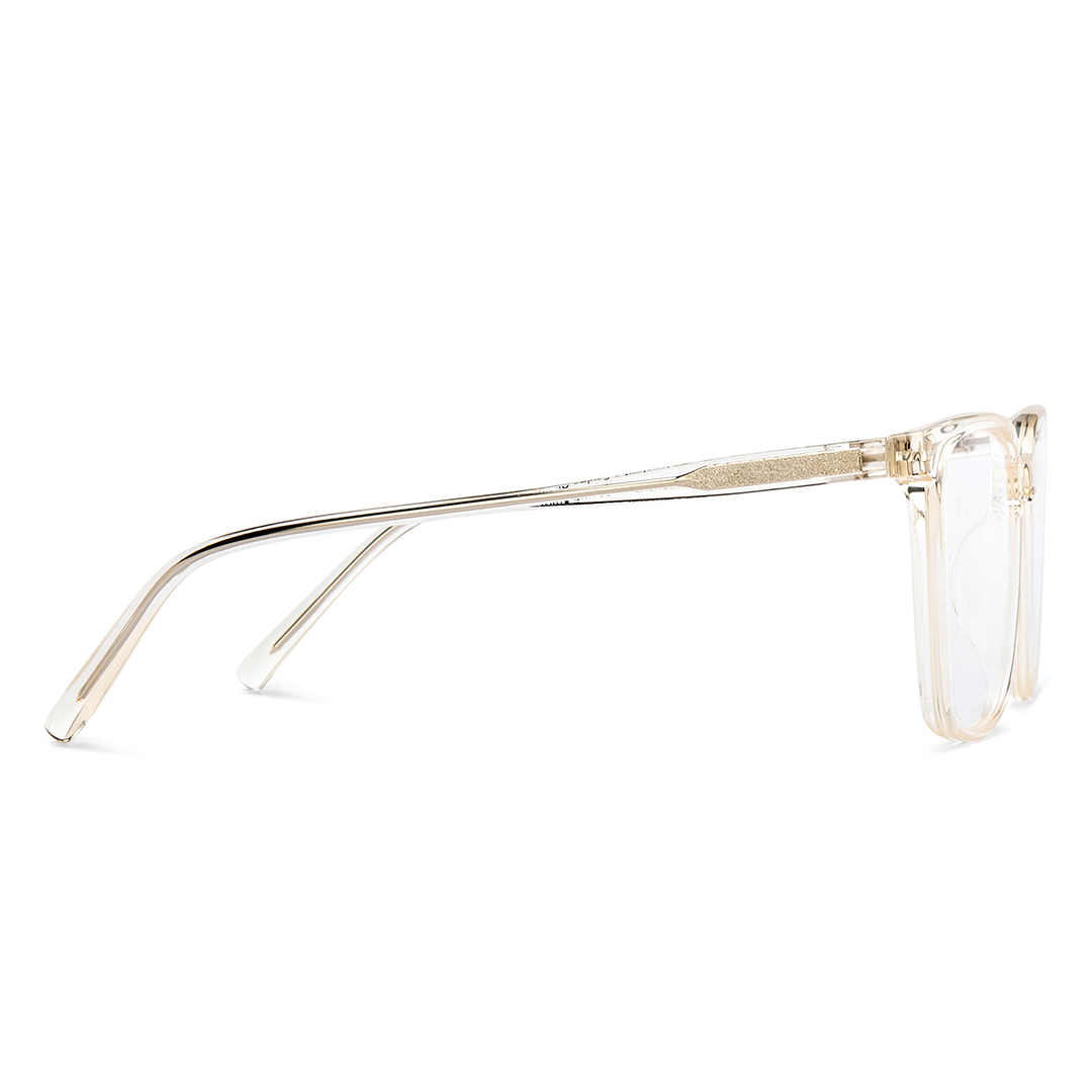 Lenskart Crystal Transparent Full Rim Square left side