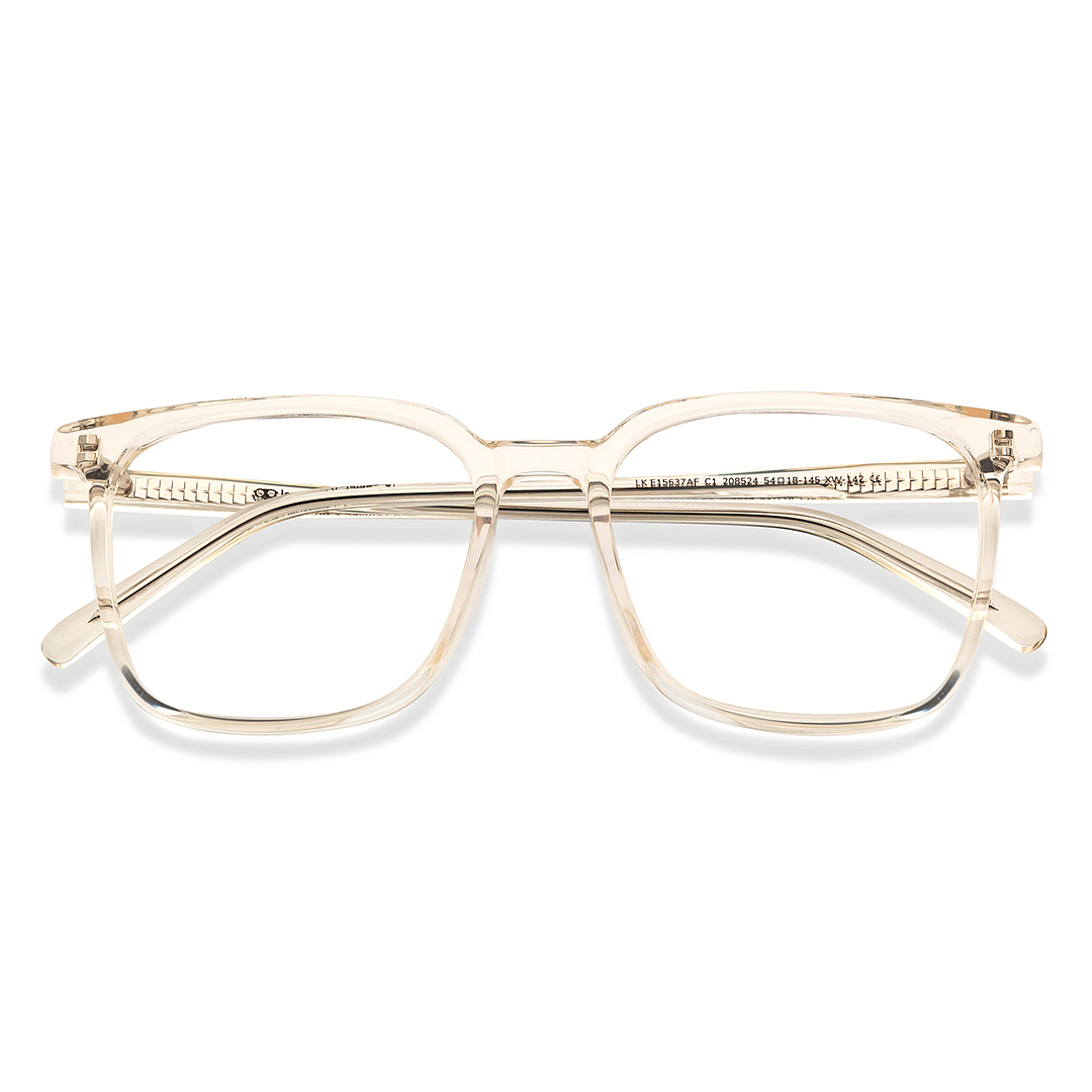 Lenskart Crystal Transparent Full Rim Square left side