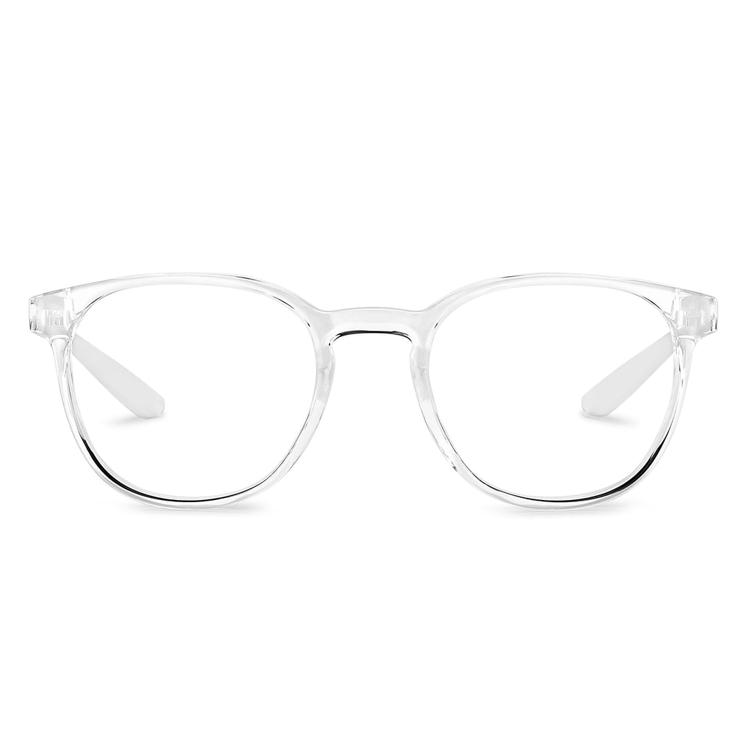 Lenskart Air Online Crystal Transparent Full Rim Round left side