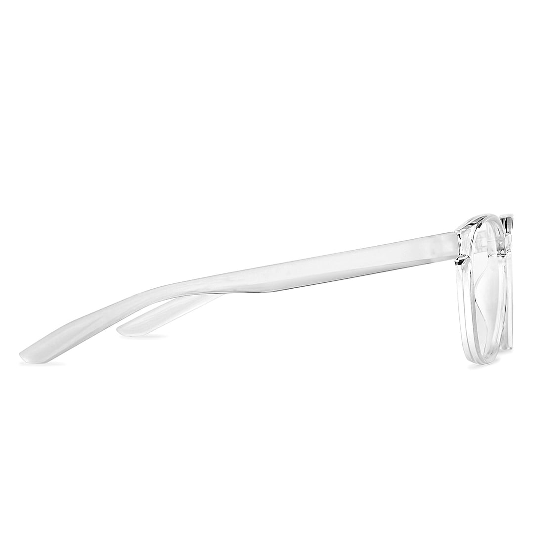 Lenskart Air Online Crystal Transparent Full Rim Round left side