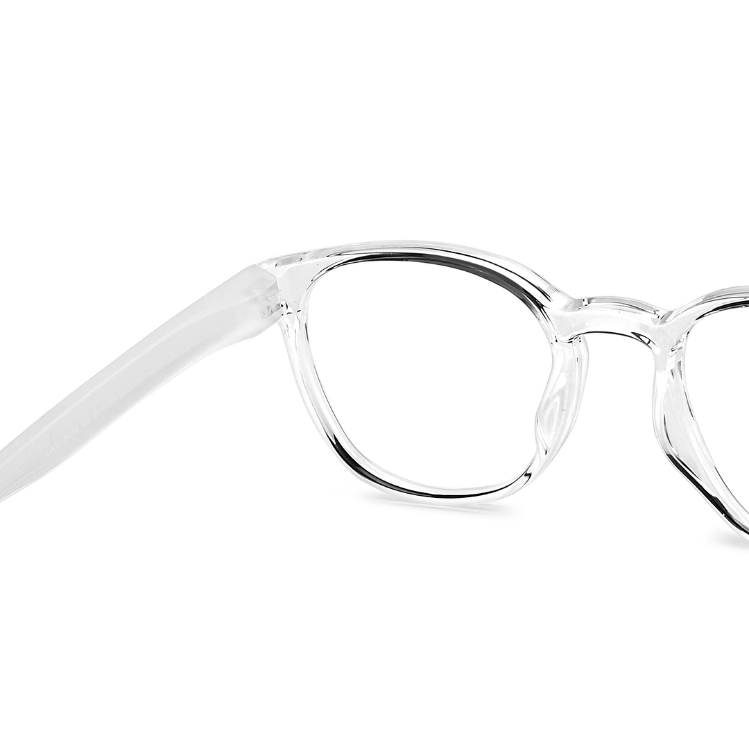 Lenskart Air Online Crystal Transparent Full Rim Round right side