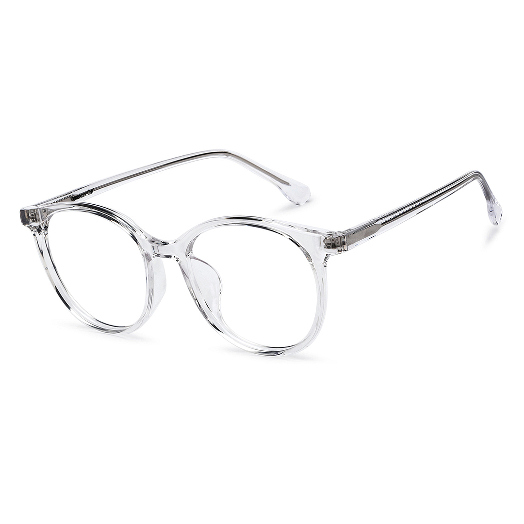 Lenskart Air Crystal Transparent Full Rim Round right side