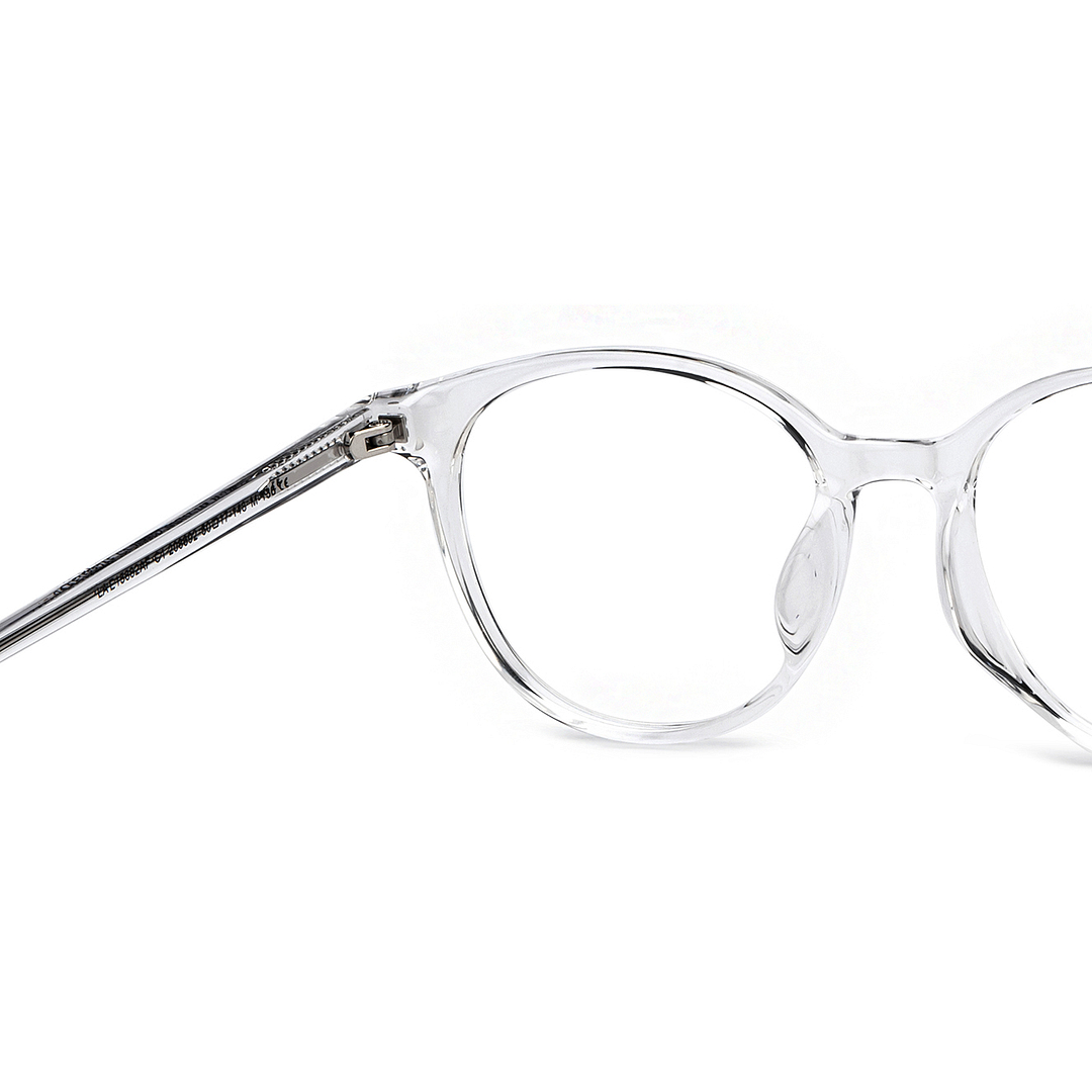 Lenskart Air Crystal Transparent Full Rim Round right side