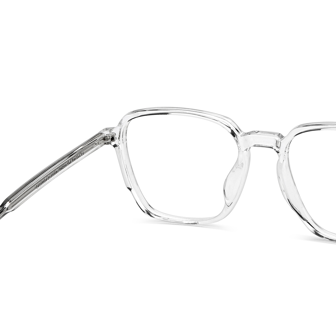 Lenskart Air Crystal Transparent Full Rim Square right side