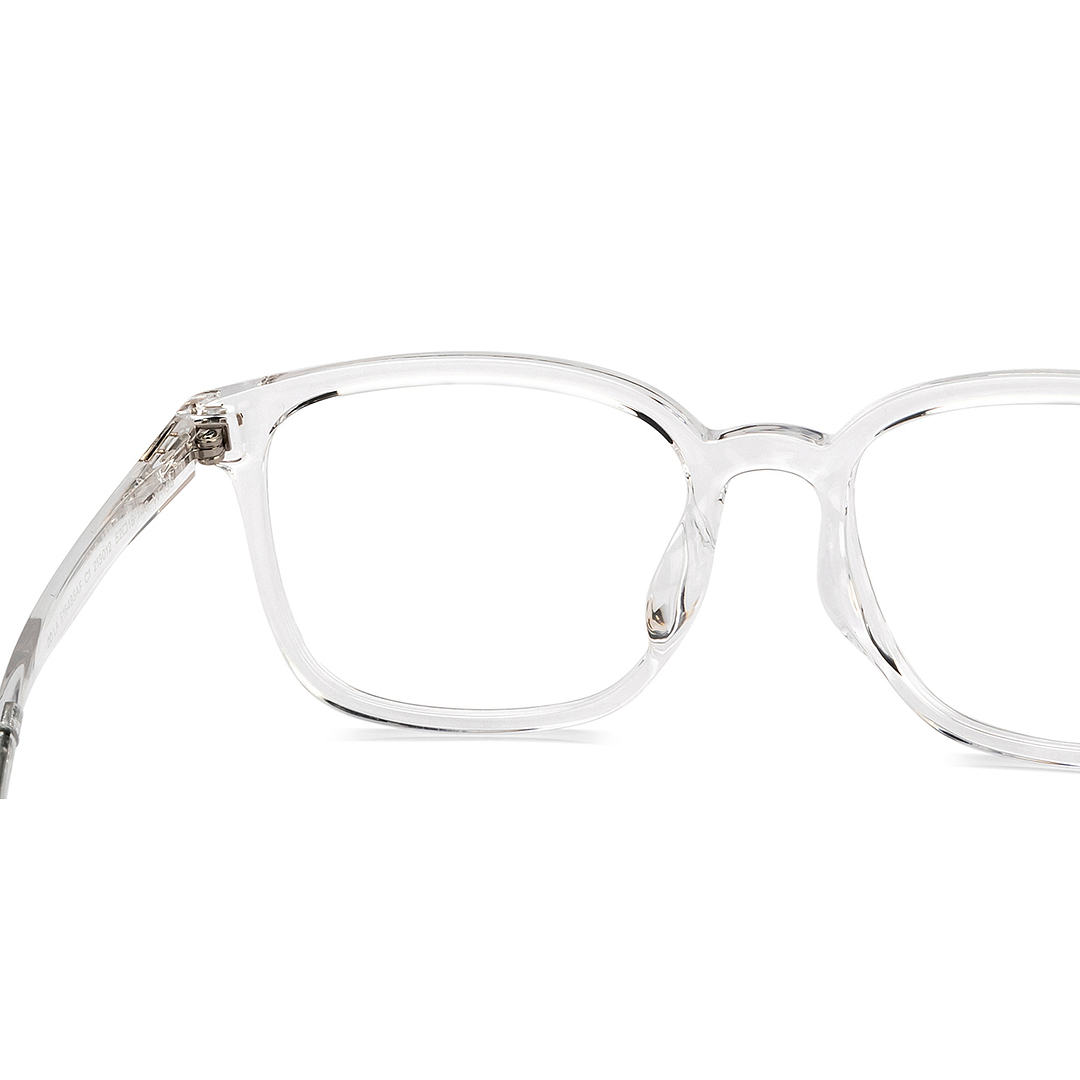 Lenskart Air Crystal Transparent Full Rim Square right side