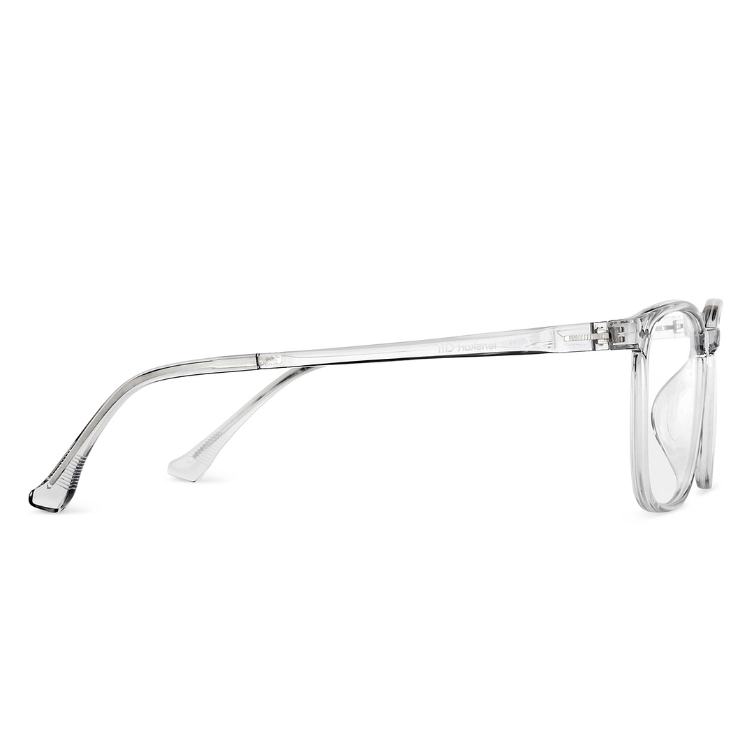Lenskart Air Crystal Transparent Full Rim Square left side