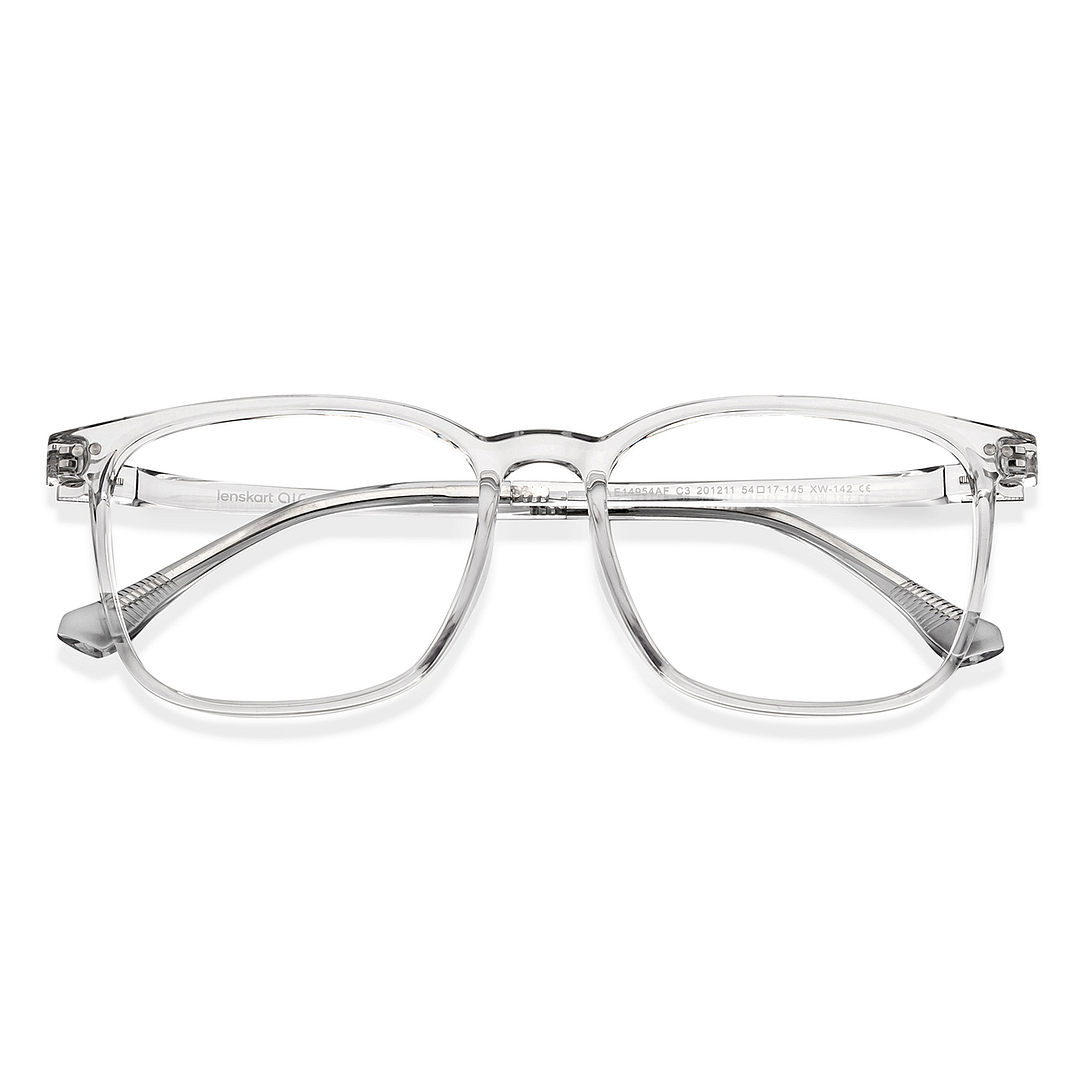 Lenskart Air Crystal Transparent Full Rim Square left side