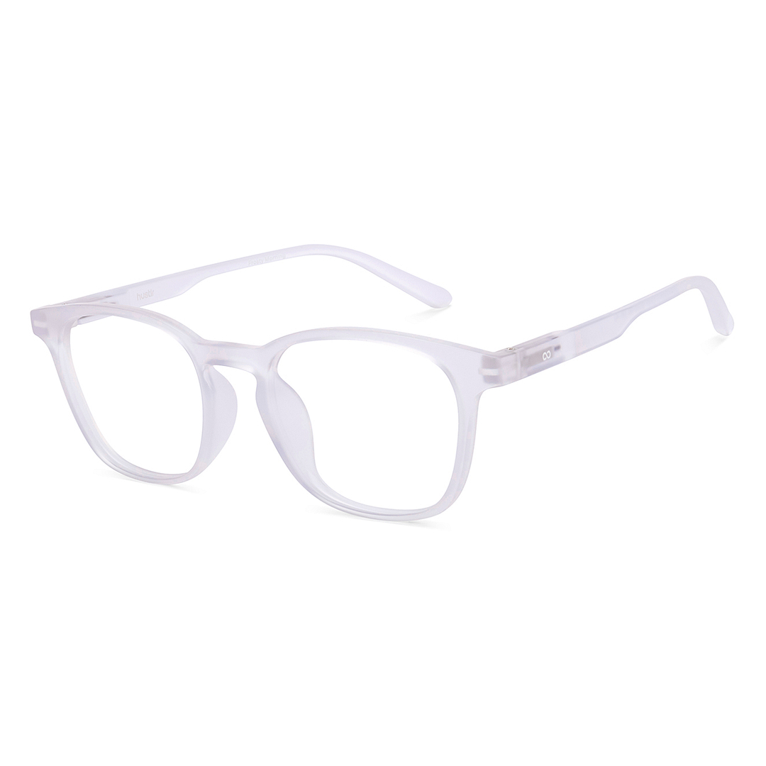 Lenskart Hustlr Crystal Transparent Full Rim Square right side