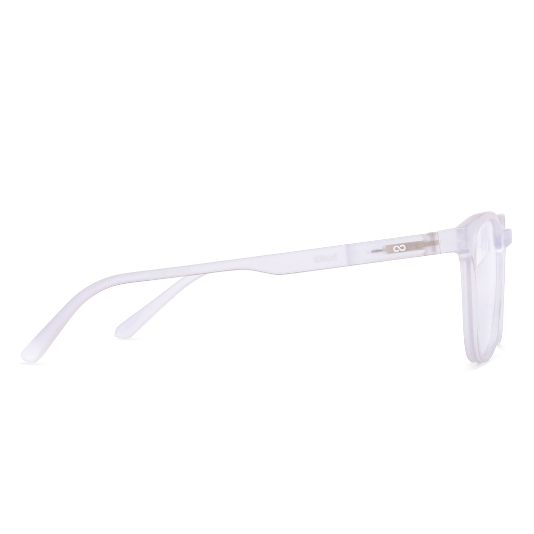 Lenskart Hustlr Crystal Transparent Full Rim Square left side