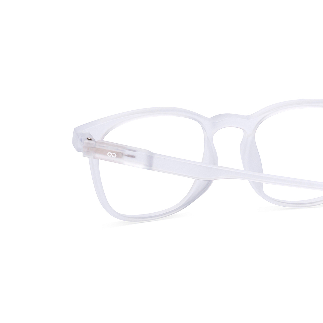 Lenskart Hustlr Crystal Transparent Full Rim Square right side