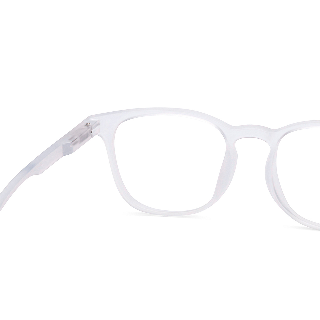 Lenskart Hustlr Crystal Transparent Full Rim Square right side