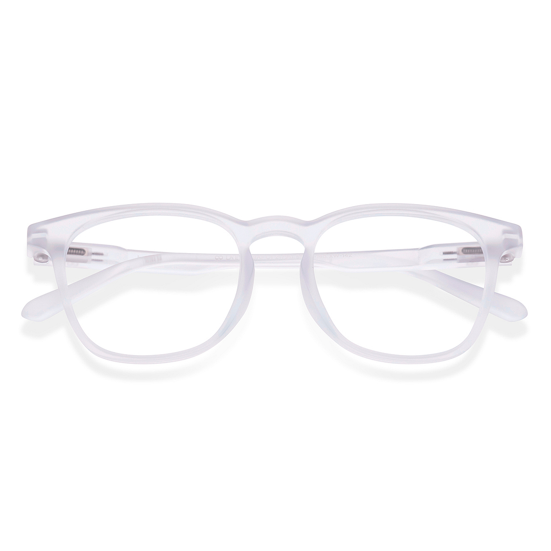 Lenskart Hustlr Crystal Transparent Full Rim Square left side