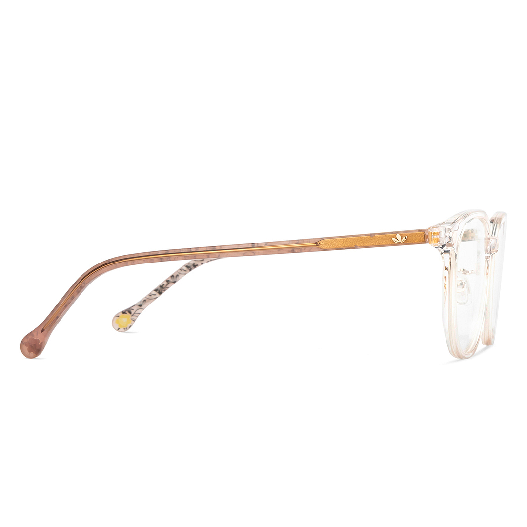 Lenskart Crystal Transparent Full Rim Square left side