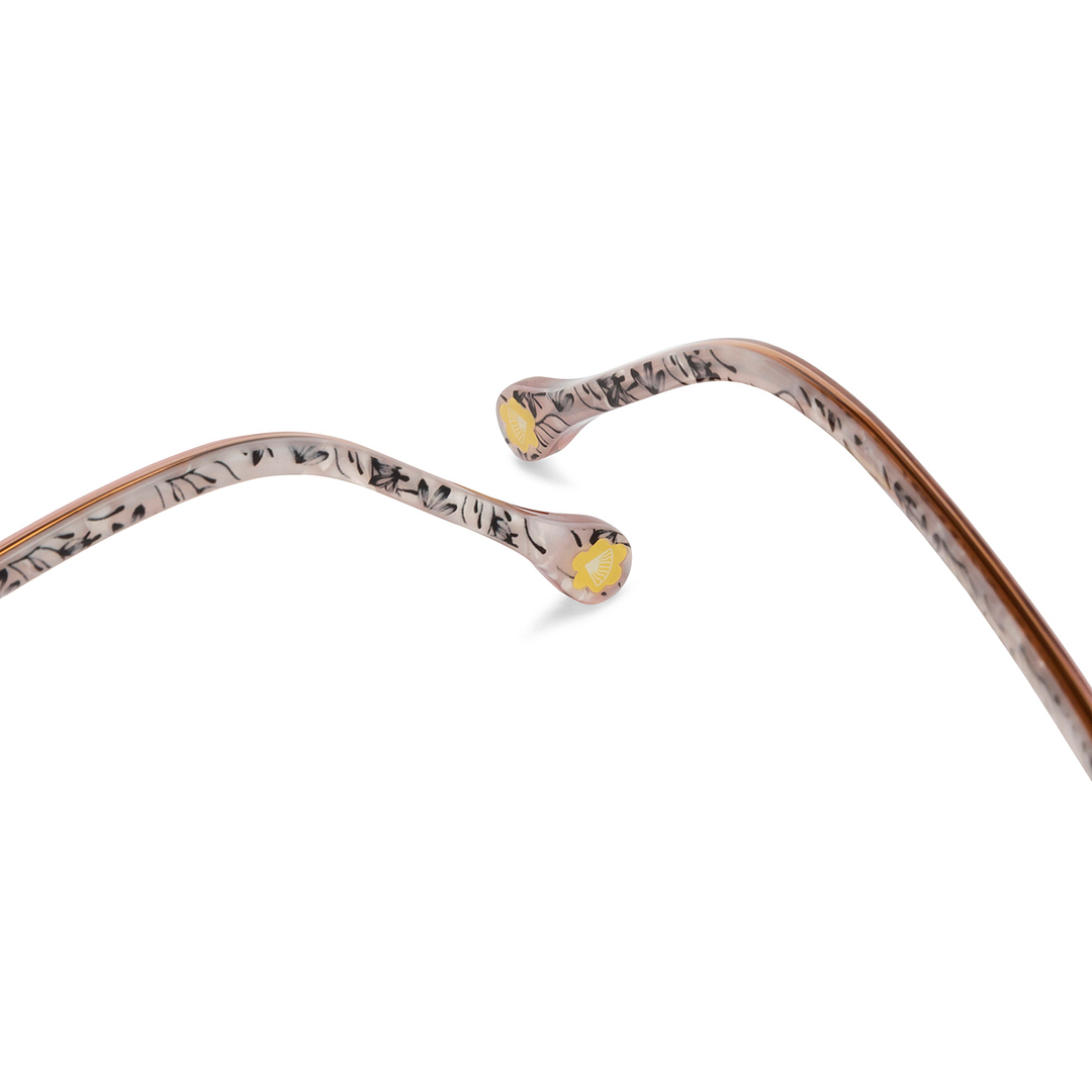 Lenskart Crystal Transparent Full Rim Square left side