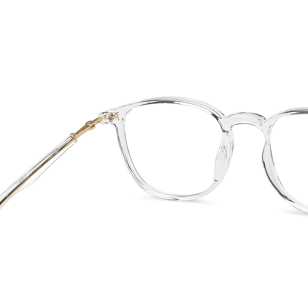 Lenskart Air Crystal Transparent Full Rim Round right side
