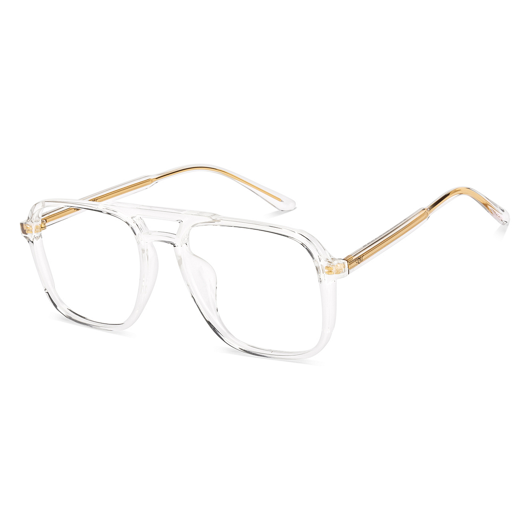 Lenskart Air Crystal Transparent Full Rim Square left side
