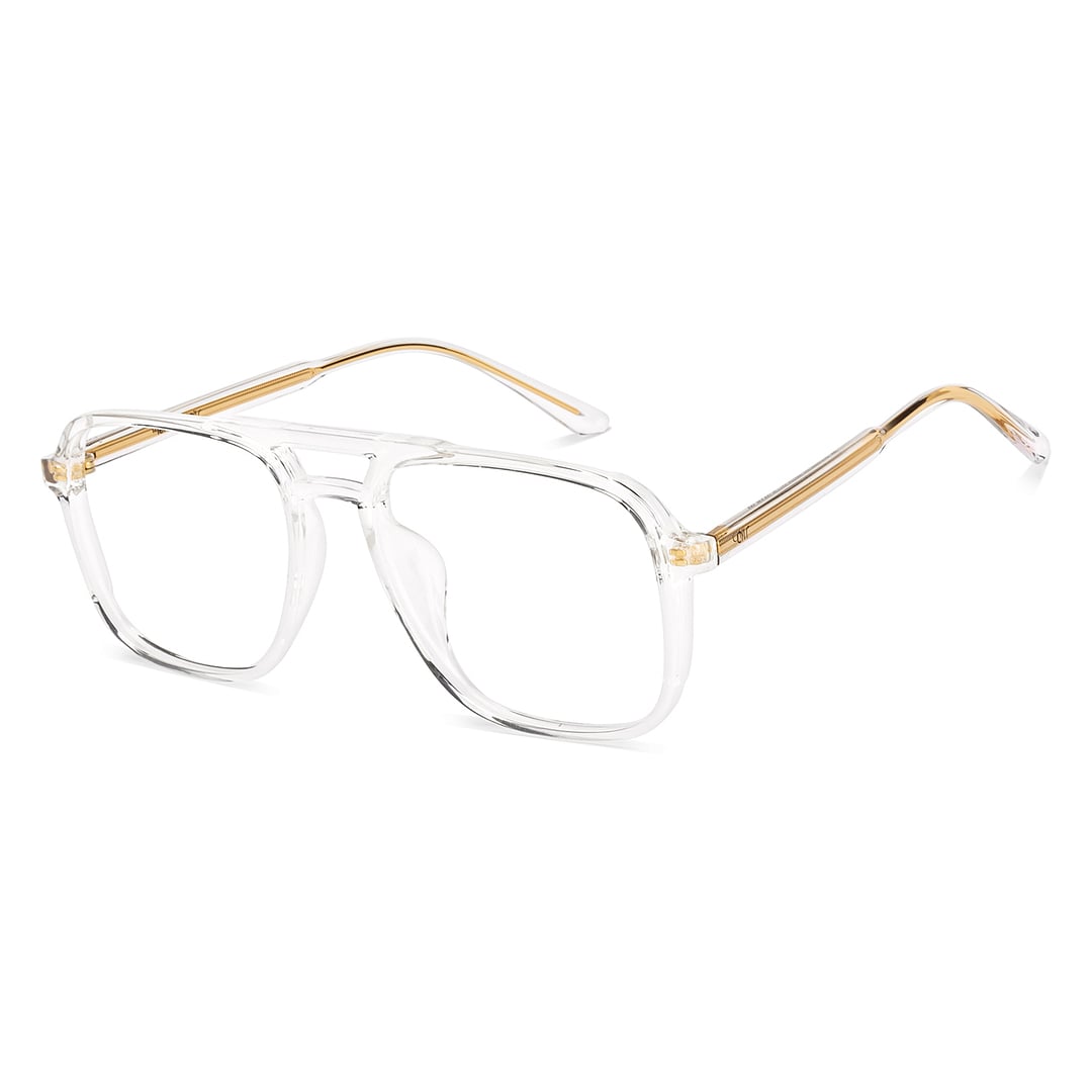 Lenskart Air Crystal Transparent Full Rim Square right side