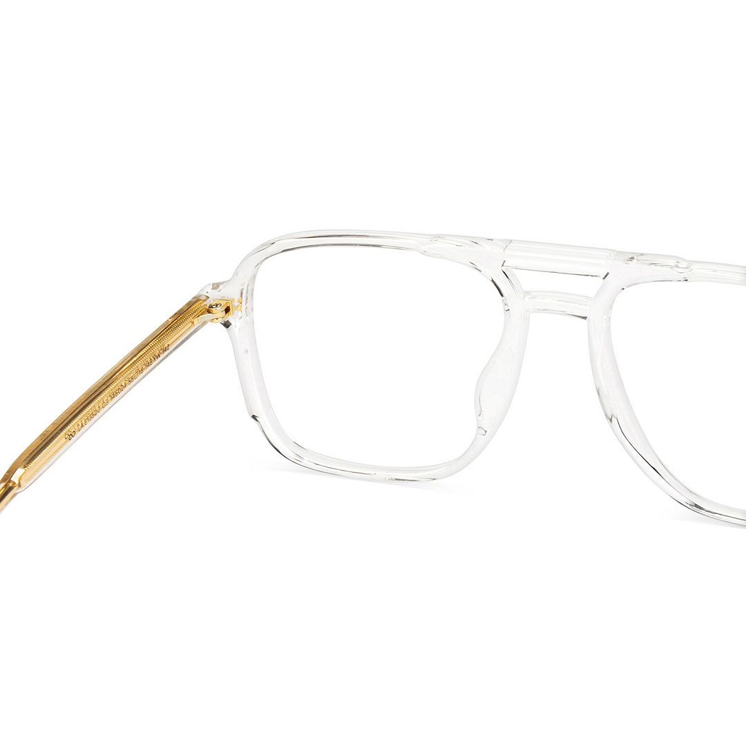 Lenskart Air Crystal Transparent Full Rim Square right side