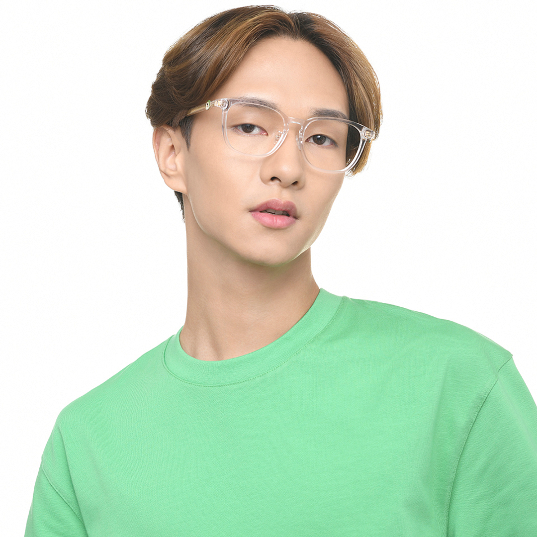 Lenskart Crystal Transparent Full Rim Square right side