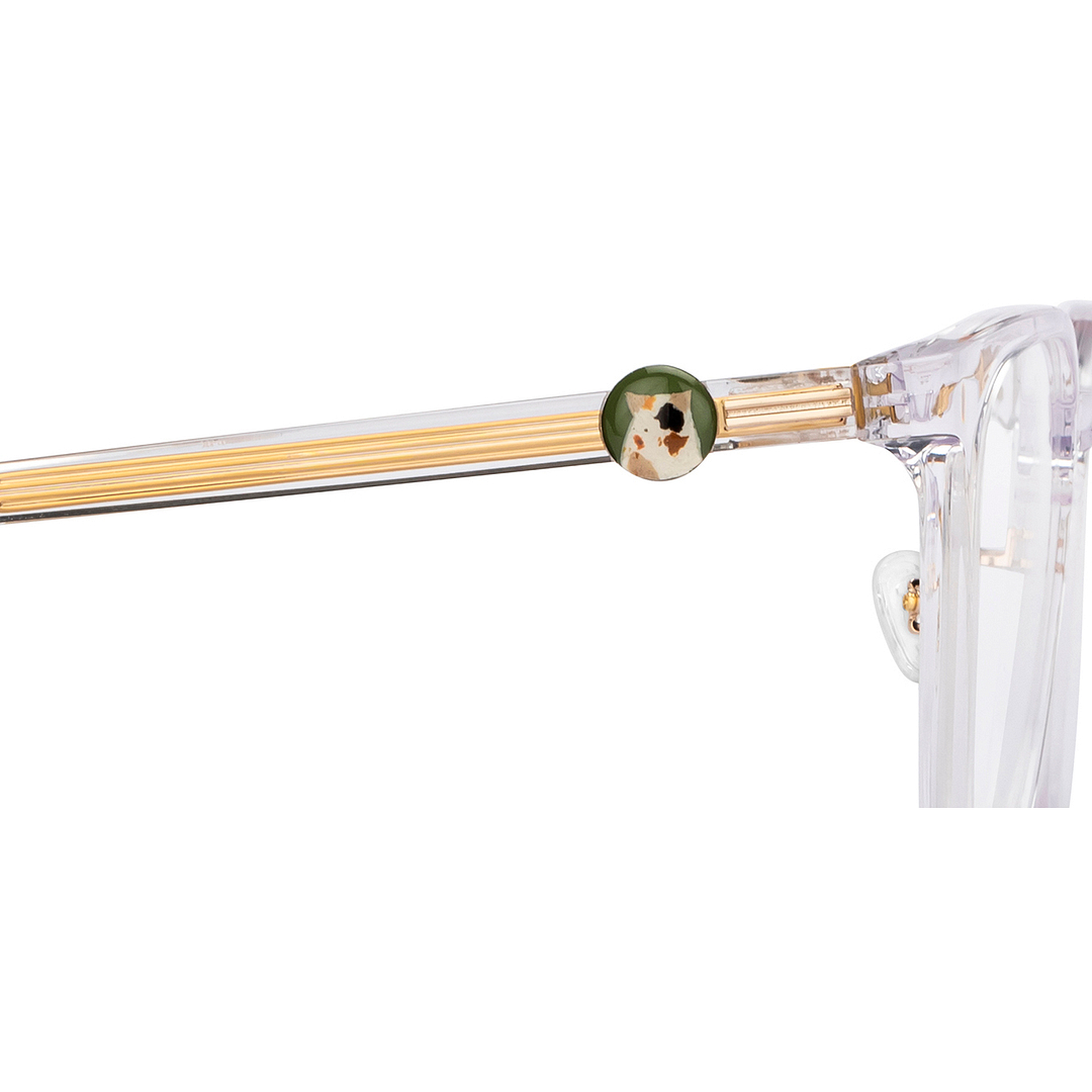 Lenskart Crystal Transparent Full Rim Square right side