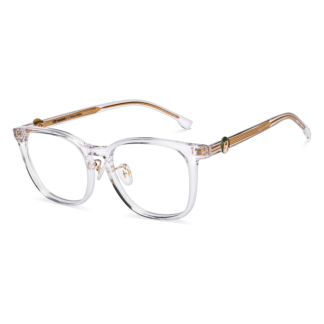 Lenskart Crystal Transparent Full Rim Square left side