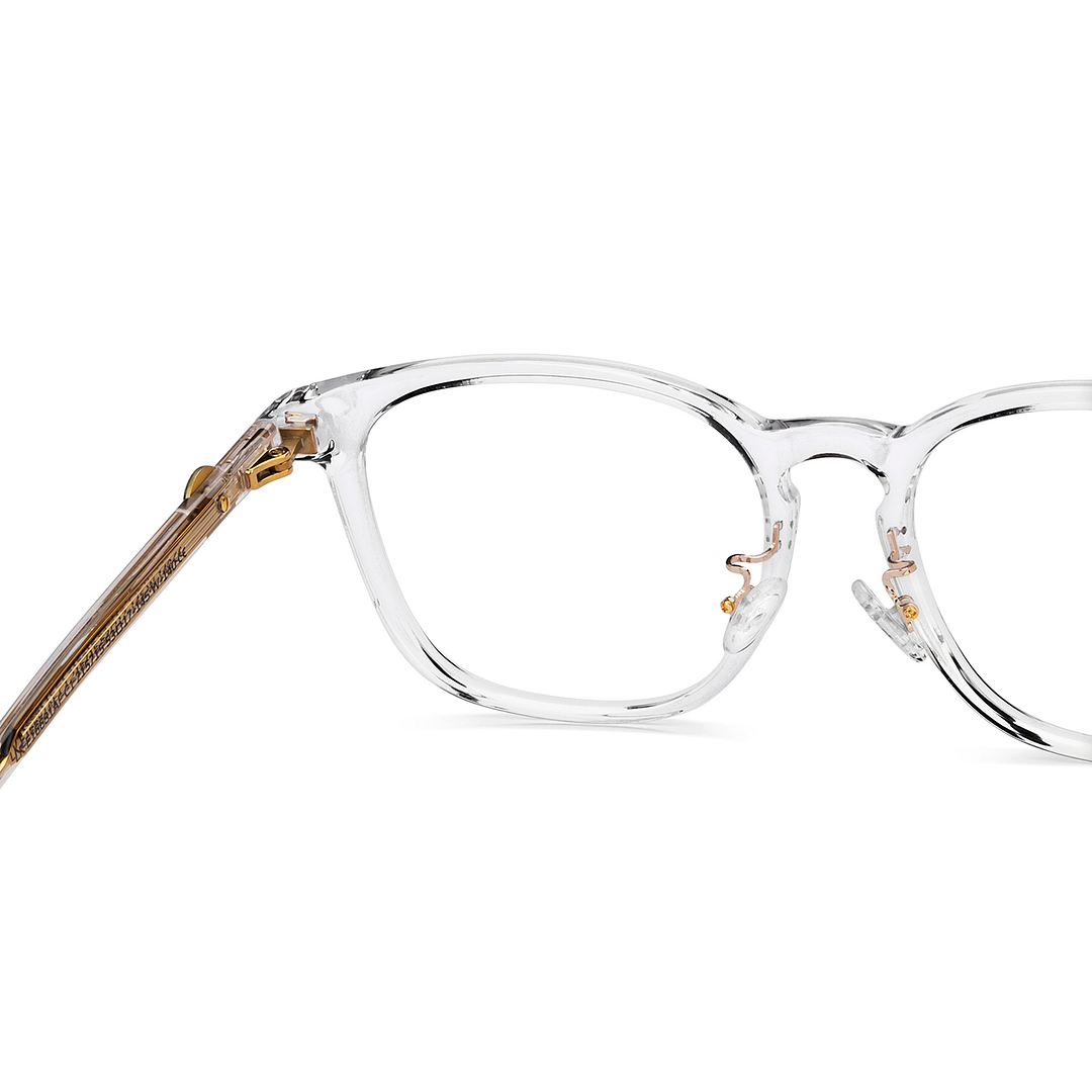 Lenskart Crystal Transparent Full Rim Square left side