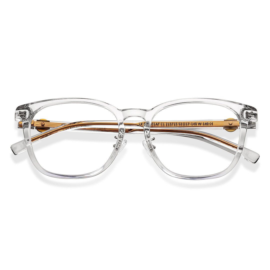 Lenskart Crystal Transparent Full Rim Square right side