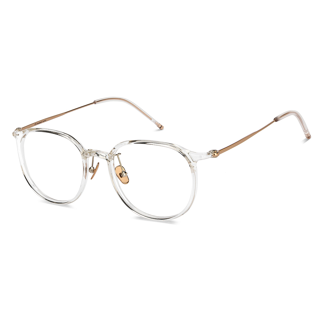 Lenskart Crystal Transparent Full Rim Round right side