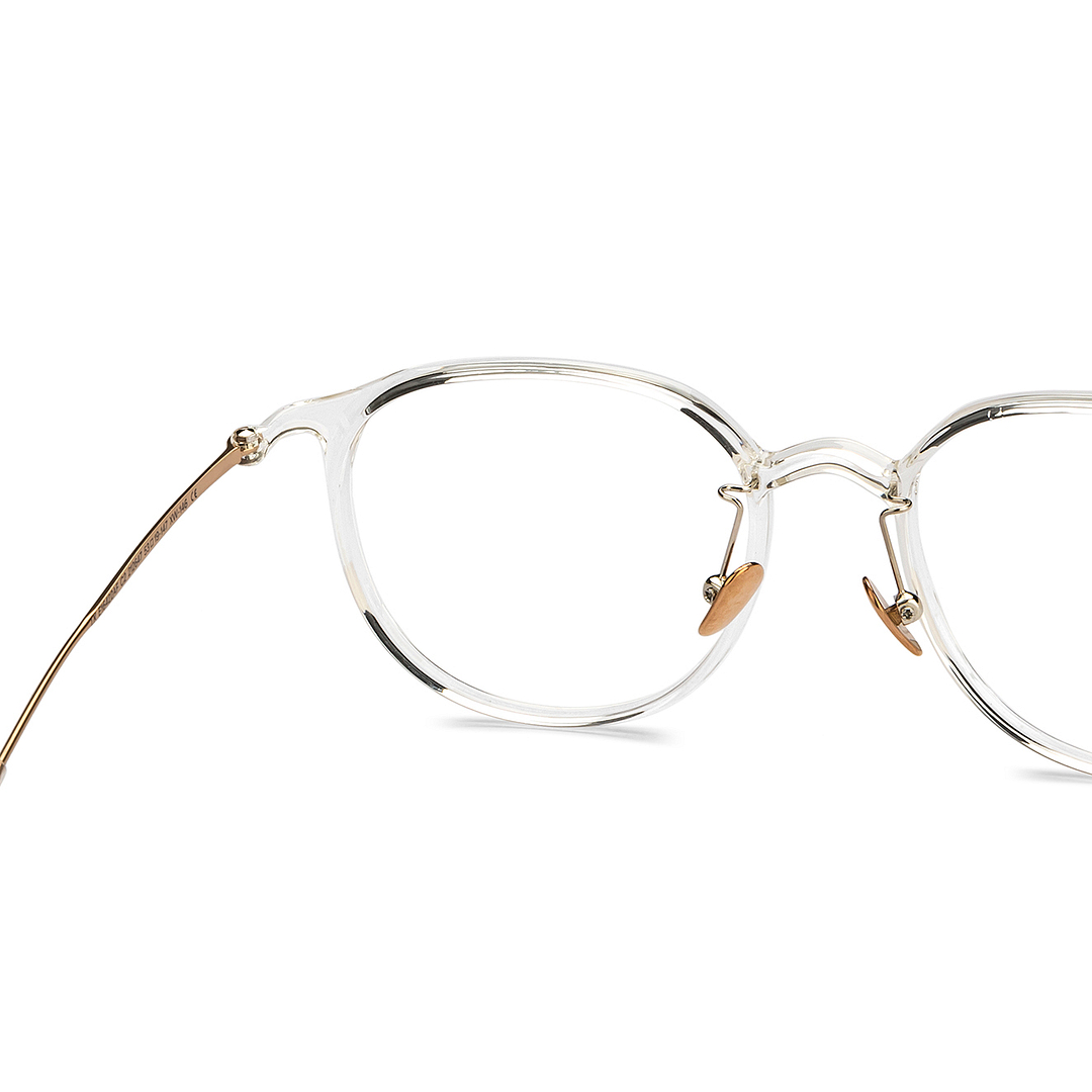Lenskart Crystal Transparent Full Rim Round right side