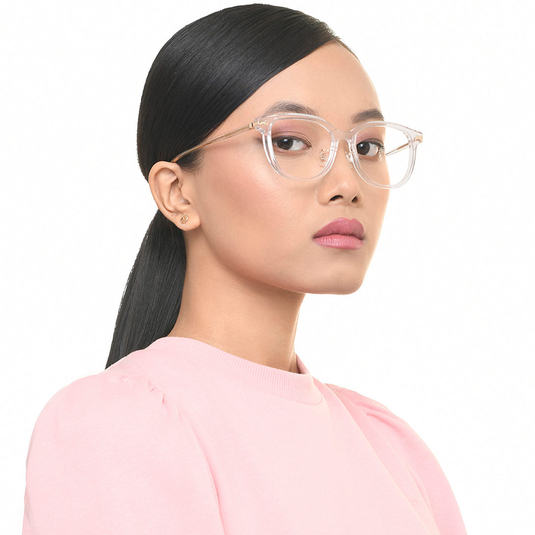 Lenskart Crystal Transparent Full Rim Square right side