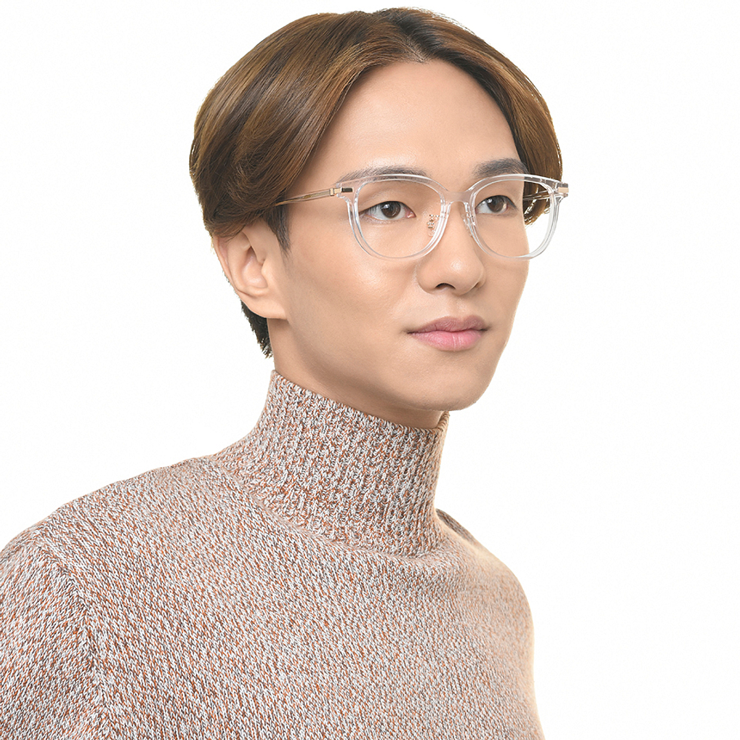 Lenskart Crystal Transparent Full Rim Square right side