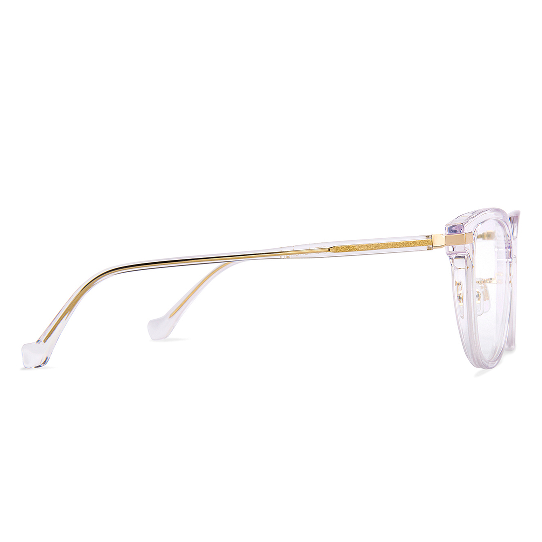 Lenskart Crystal Transparent Full Rim Square left side