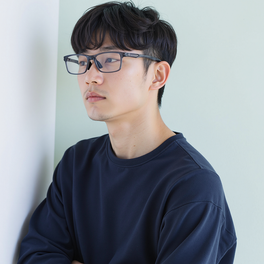 Lenskart Gray Transparent Full Rim Rectangle right side