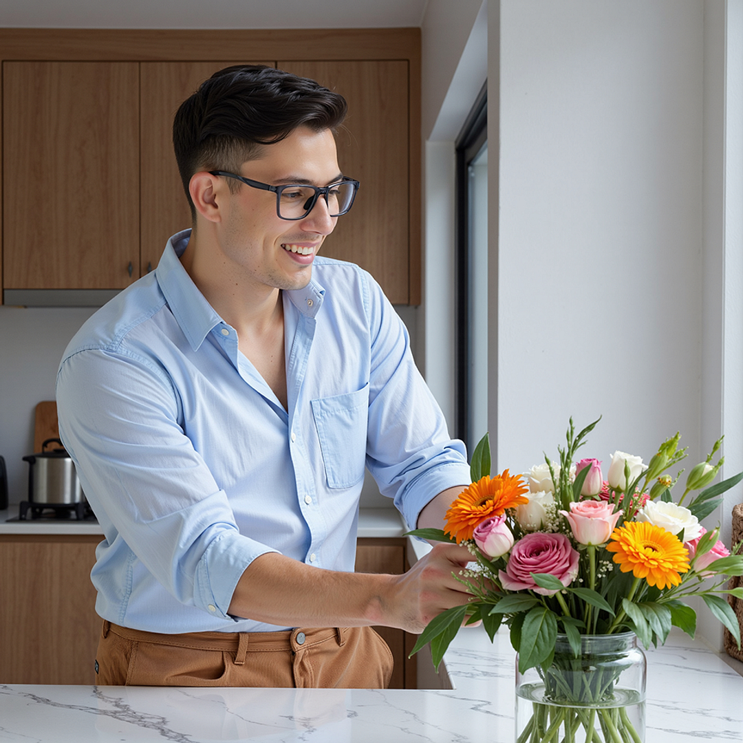 Lenskart Gray Transparent Full Rim Rectangle left side