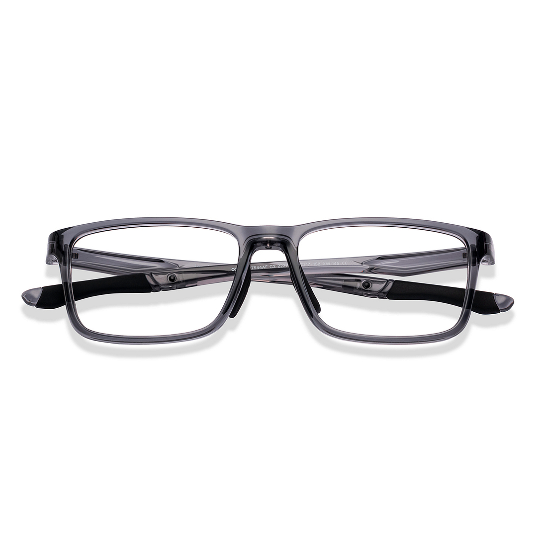 Lenskart Gray Transparent Full Rim Rectangle left side