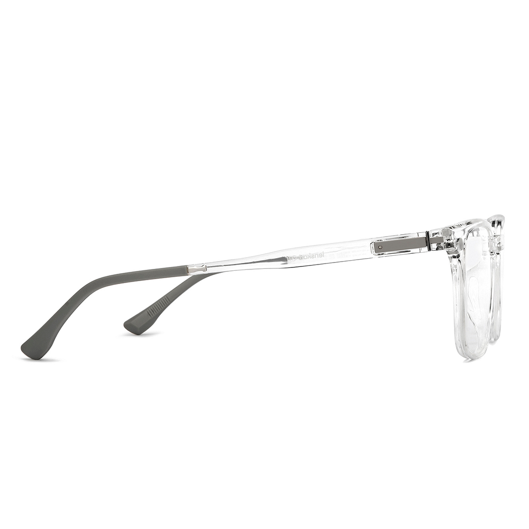 Lenskart Air Crystal Transparent Full Rim Square left side