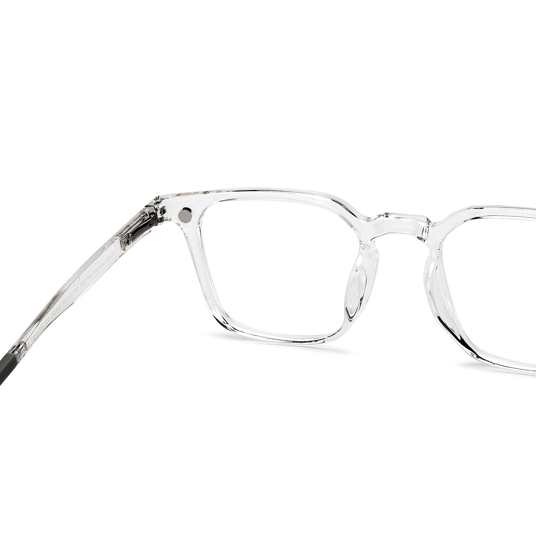 Lenskart Air Crystal Transparent Full Rim Square right side