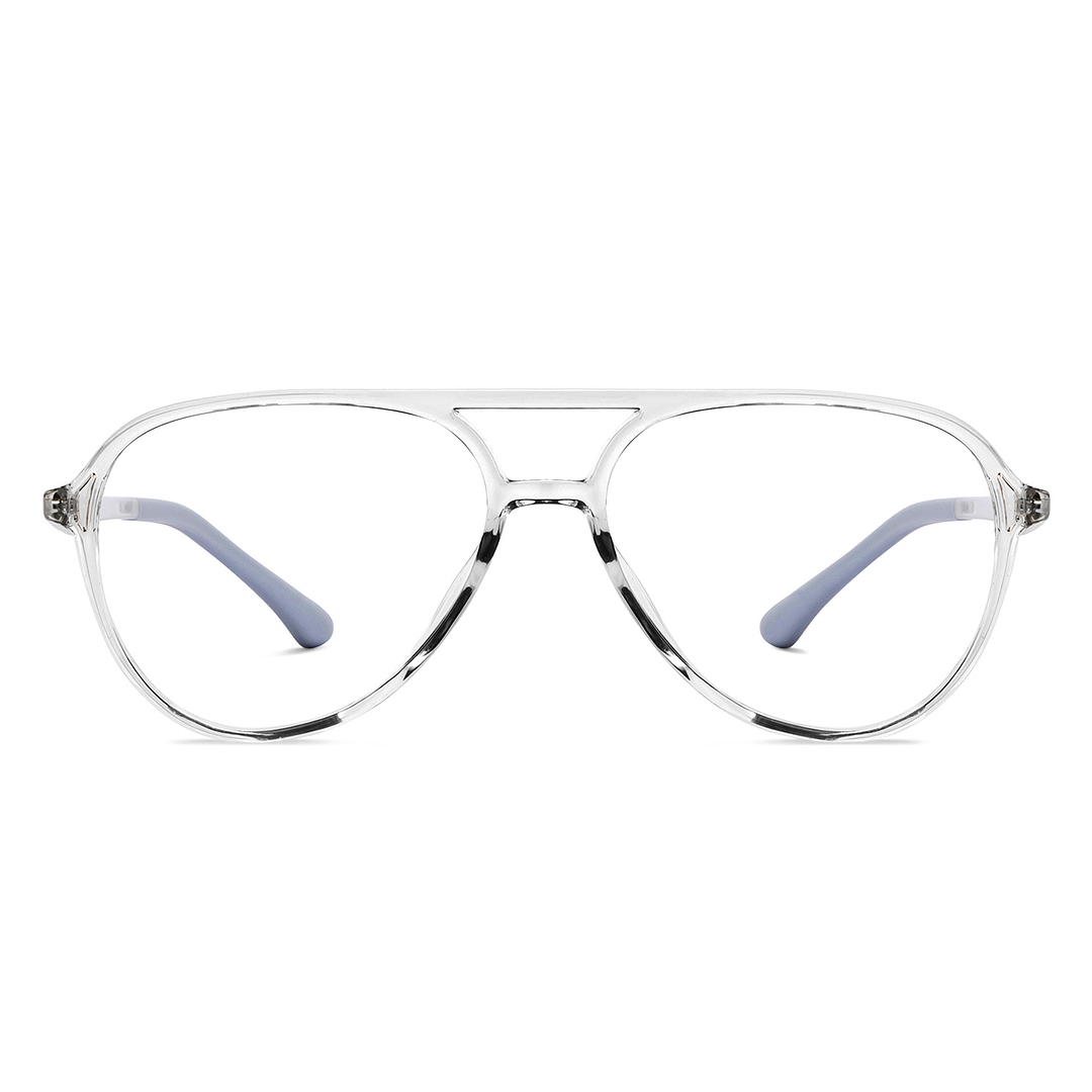 Lenskart Air Online Crystal Transparent Full Rim Aviator left side