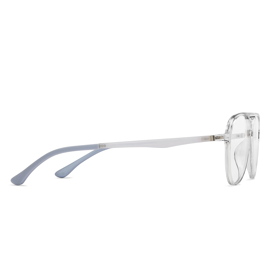 Lenskart Air Online Crystal Transparent Full Rim Aviator left side