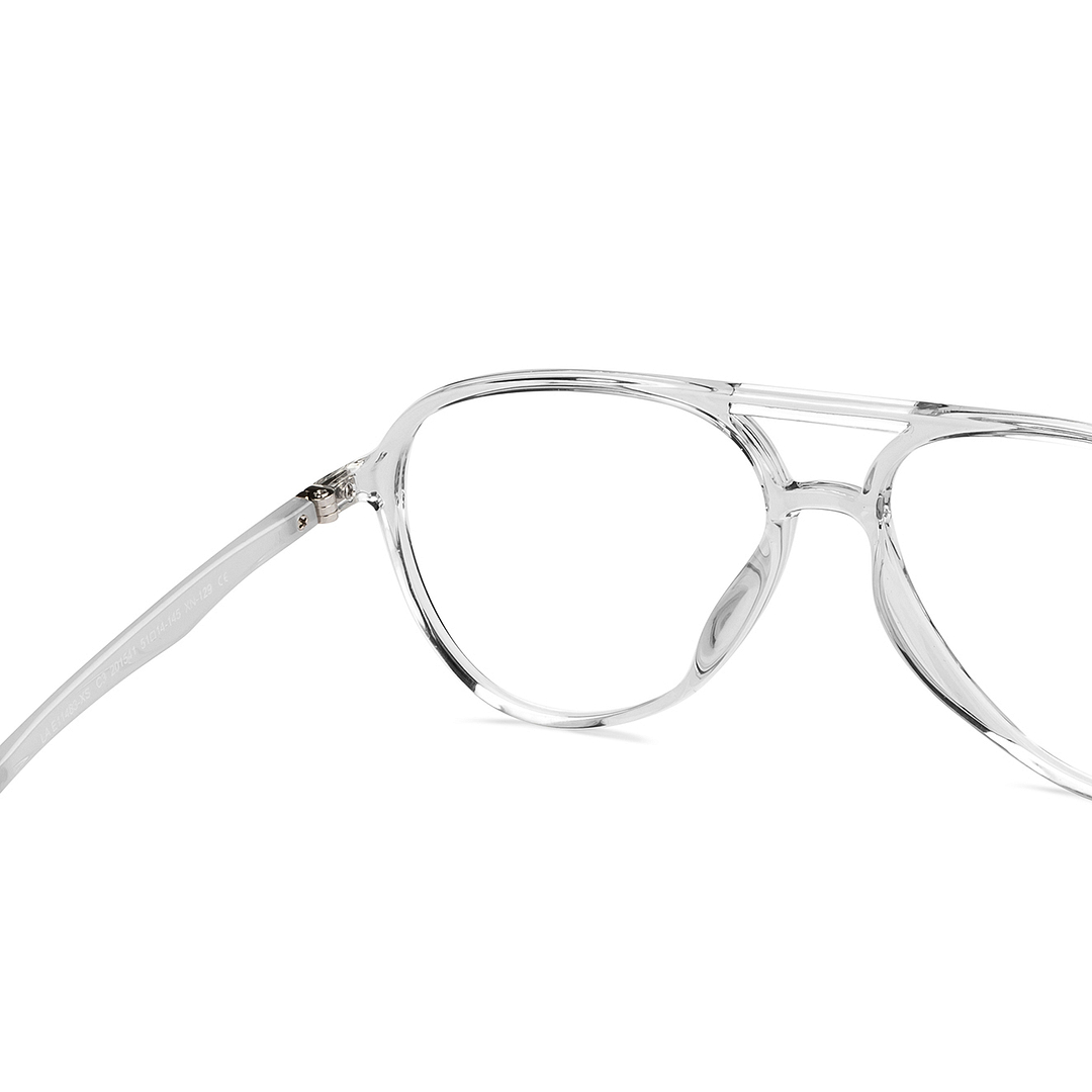 Lenskart Air Online Crystal Transparent Full Rim Aviator right side