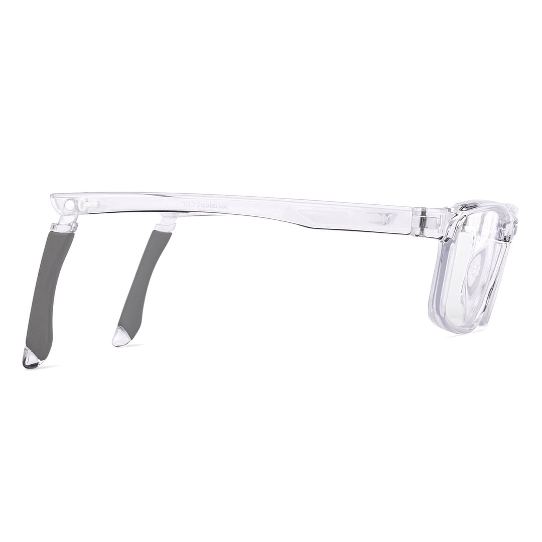 Lenskart Air Online Crystal Transparent Full Rim Rectangle left side