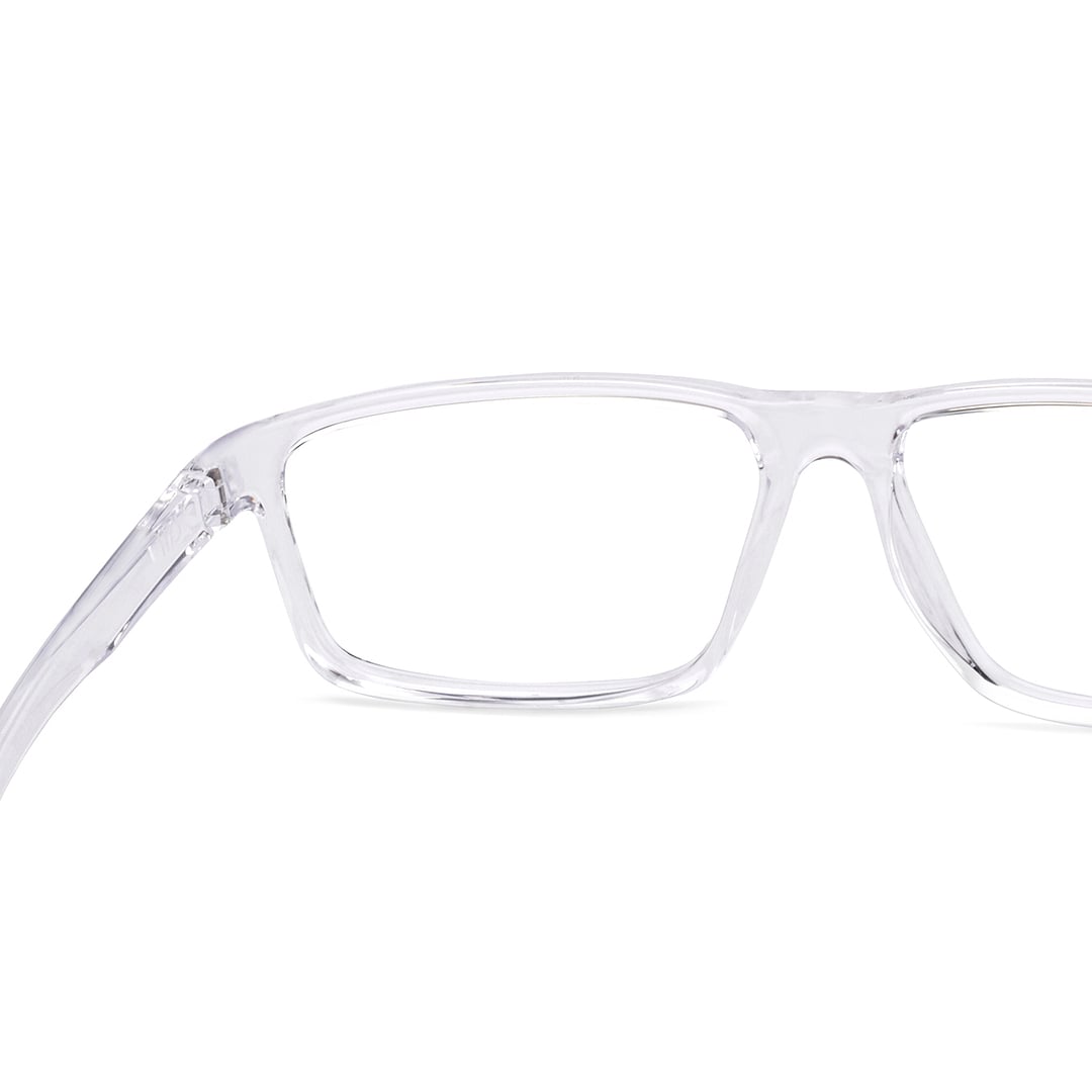 Lenskart Air Online Crystal Transparent Full Rim Rectangle left side
