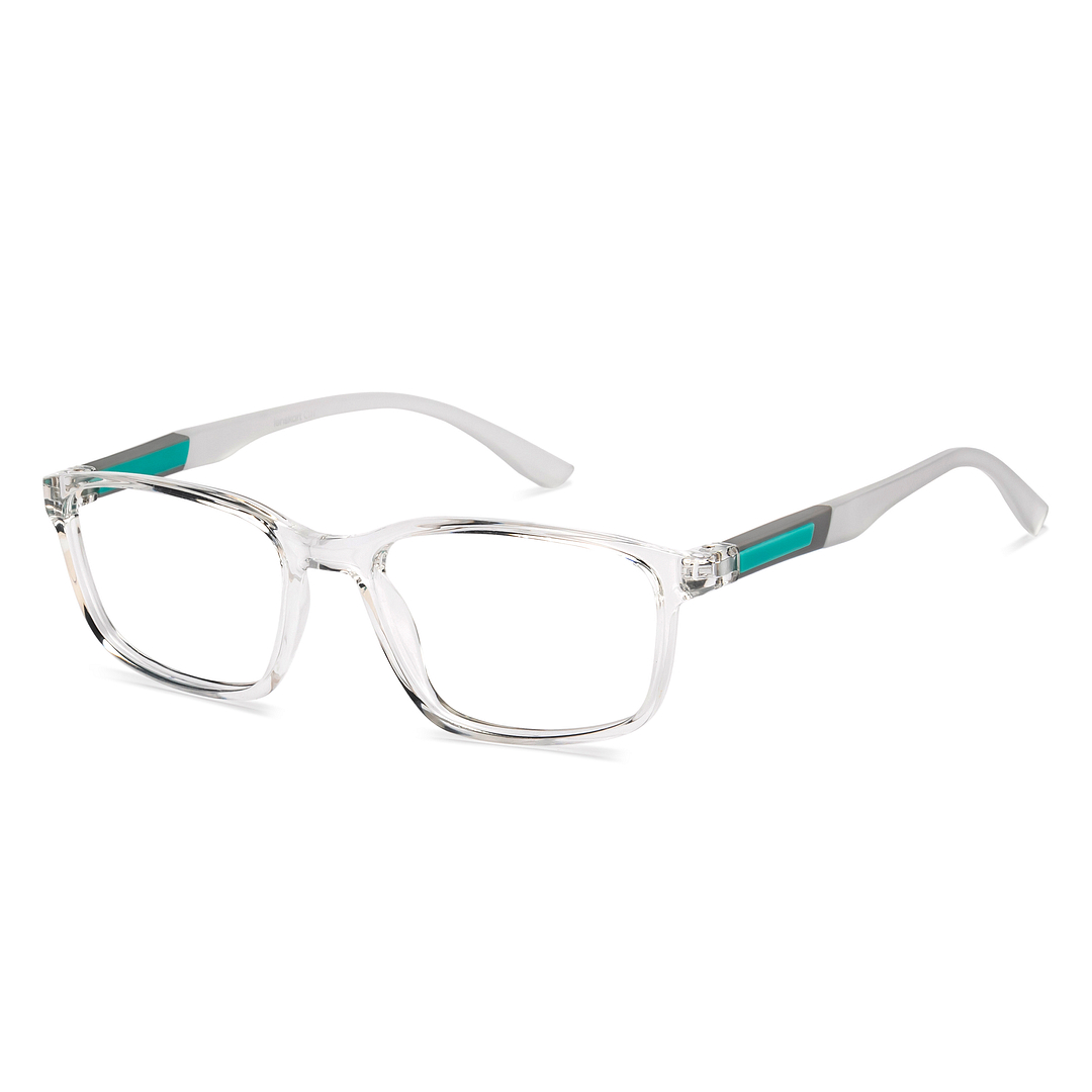 Lenskart Air Crystal Transparent Full Rim Rectangle left side